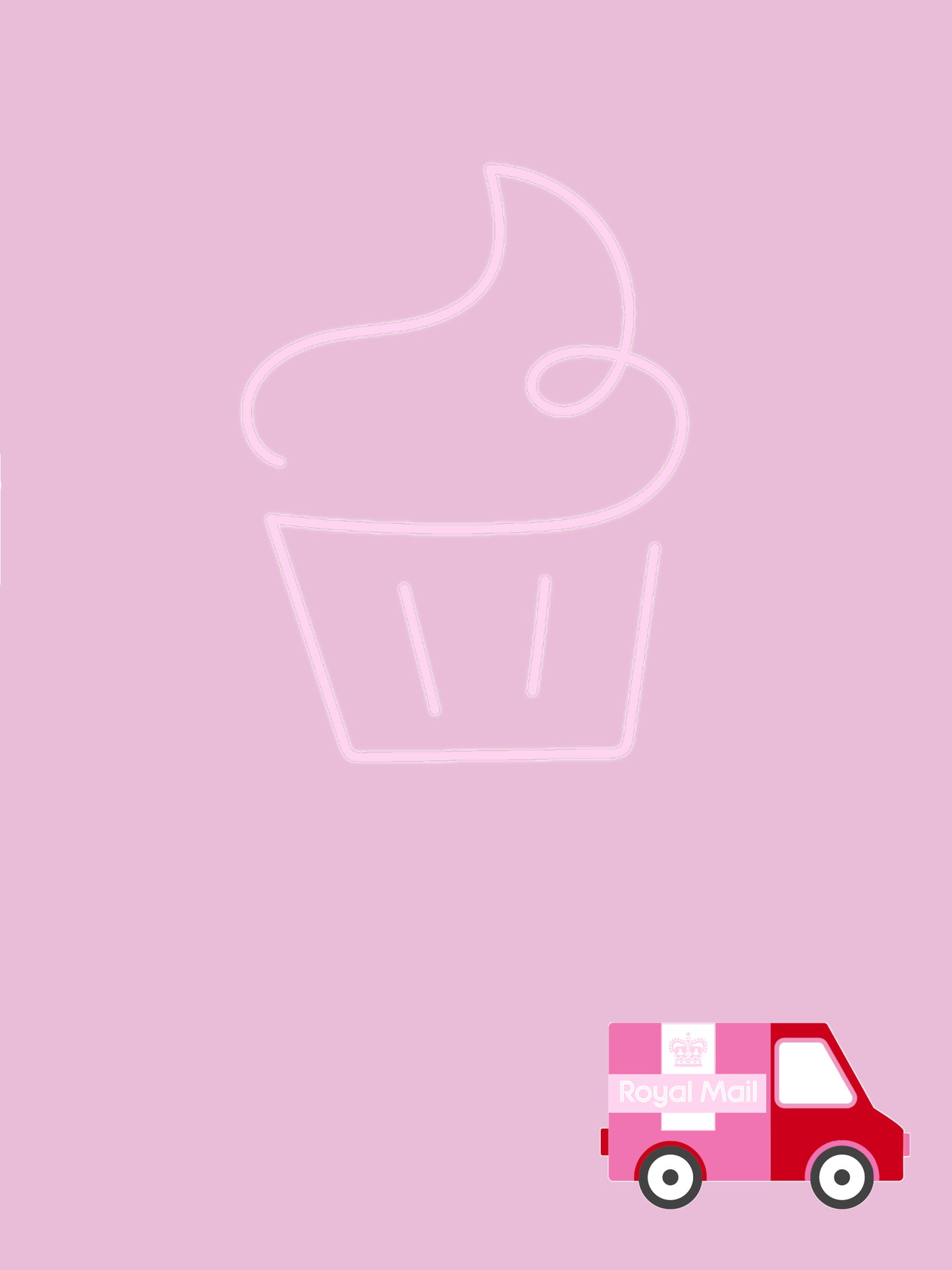Marley’s Bakery monthly treat box subscription with cupcake logo and delivery van graphic