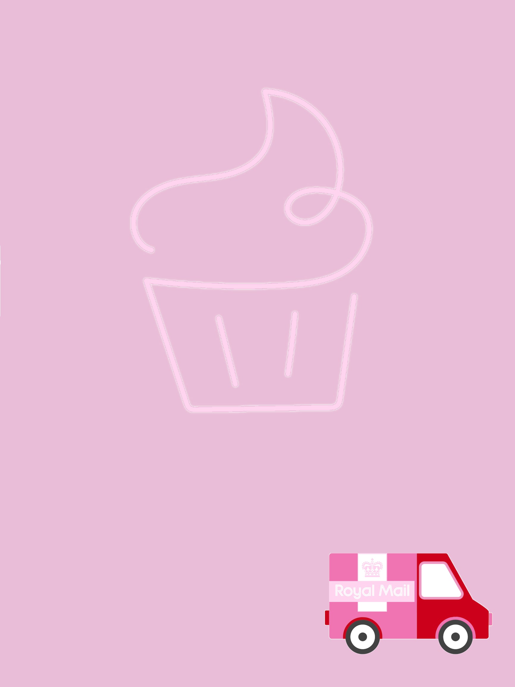 Marley’s Bakery monthly treat box subscription with cupcake logo and delivery van graphic